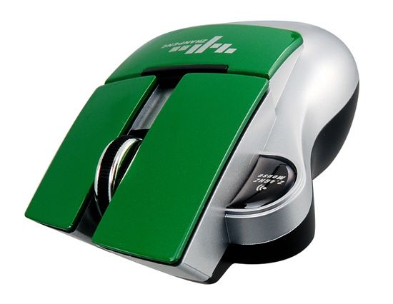 Mouse óptico sem fio de 2,4 GHz (Verde) Cod. 119