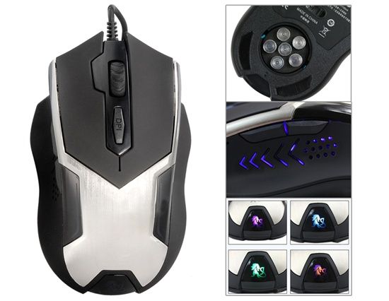 Mouse com fio ajustável Profissional (Preto) Cod.105