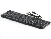 Teclado com fio USB Ultra-slim (preto) Cod. 203